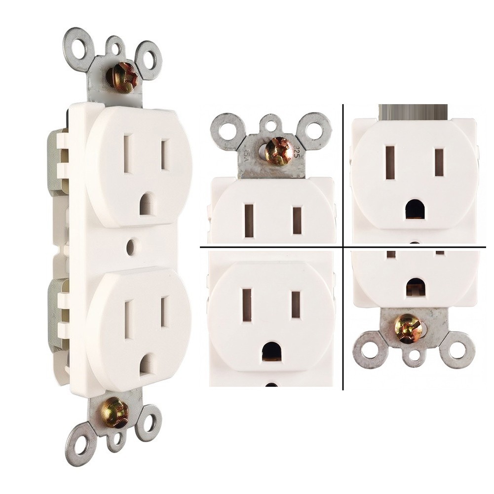 US Standard Wall Socket Easy Installation Design Wear Resistant Material
