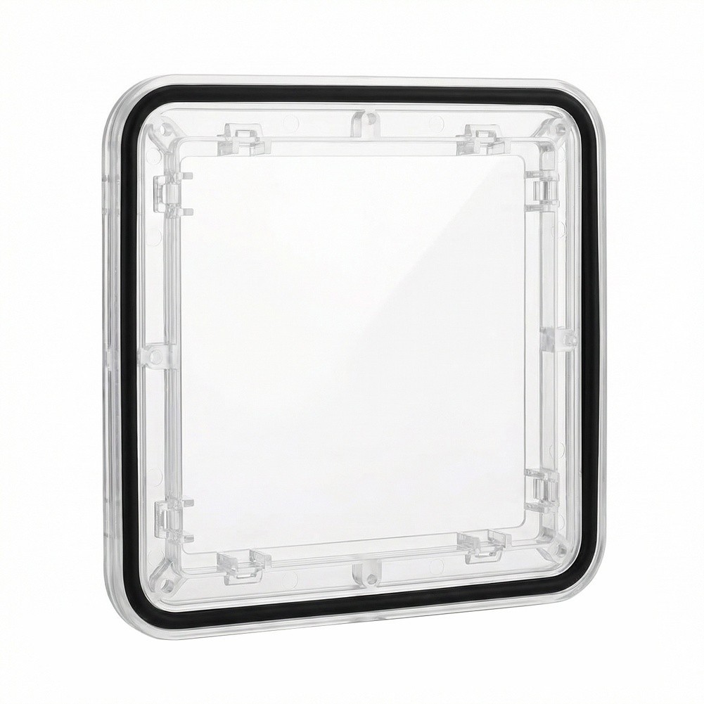 118x118mm Polycarbonate Observation Window for Electrical Distribution Panels