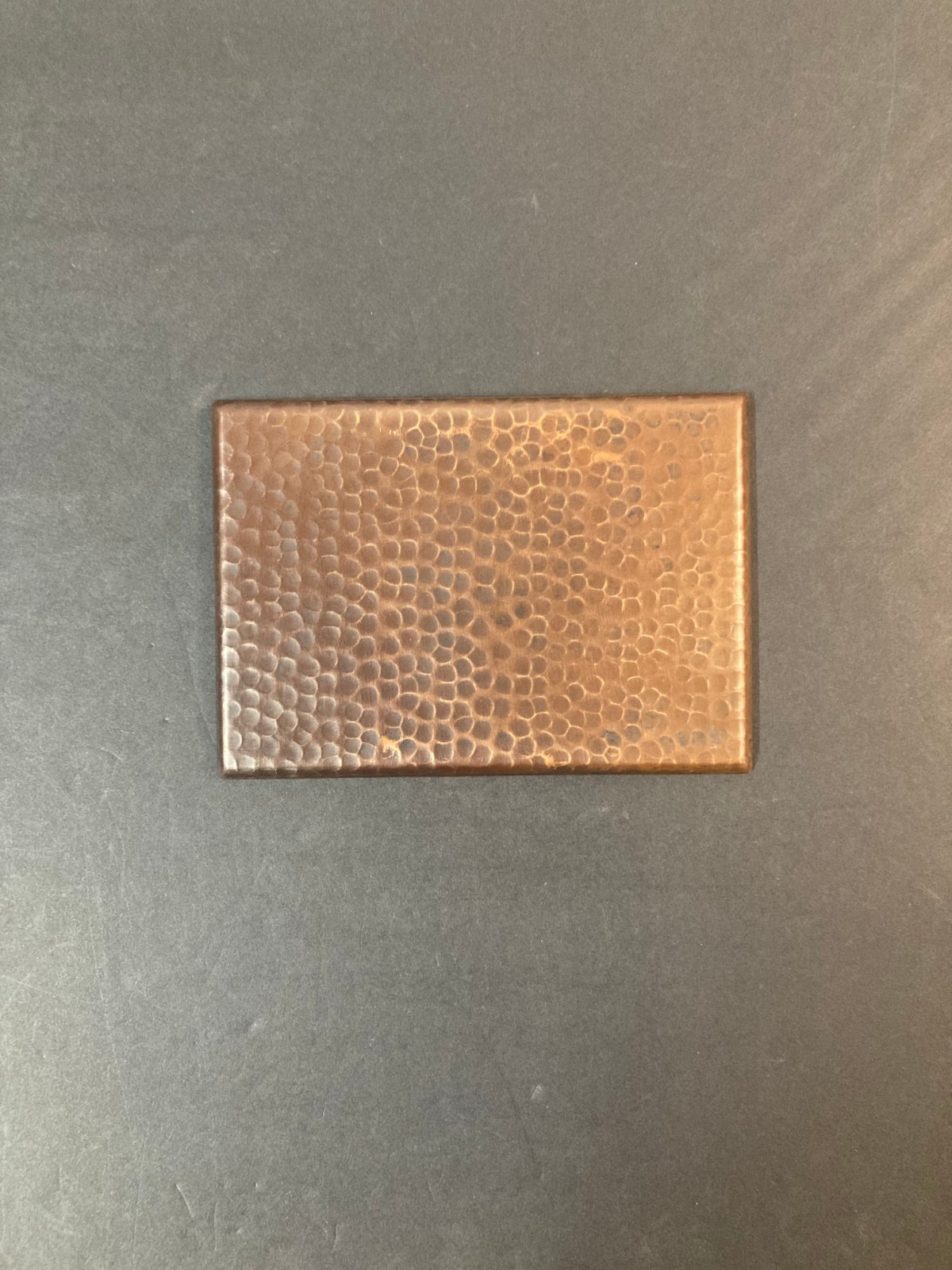 Handmade in Mexico Hammered Copper Blank Wall Plate #148-G