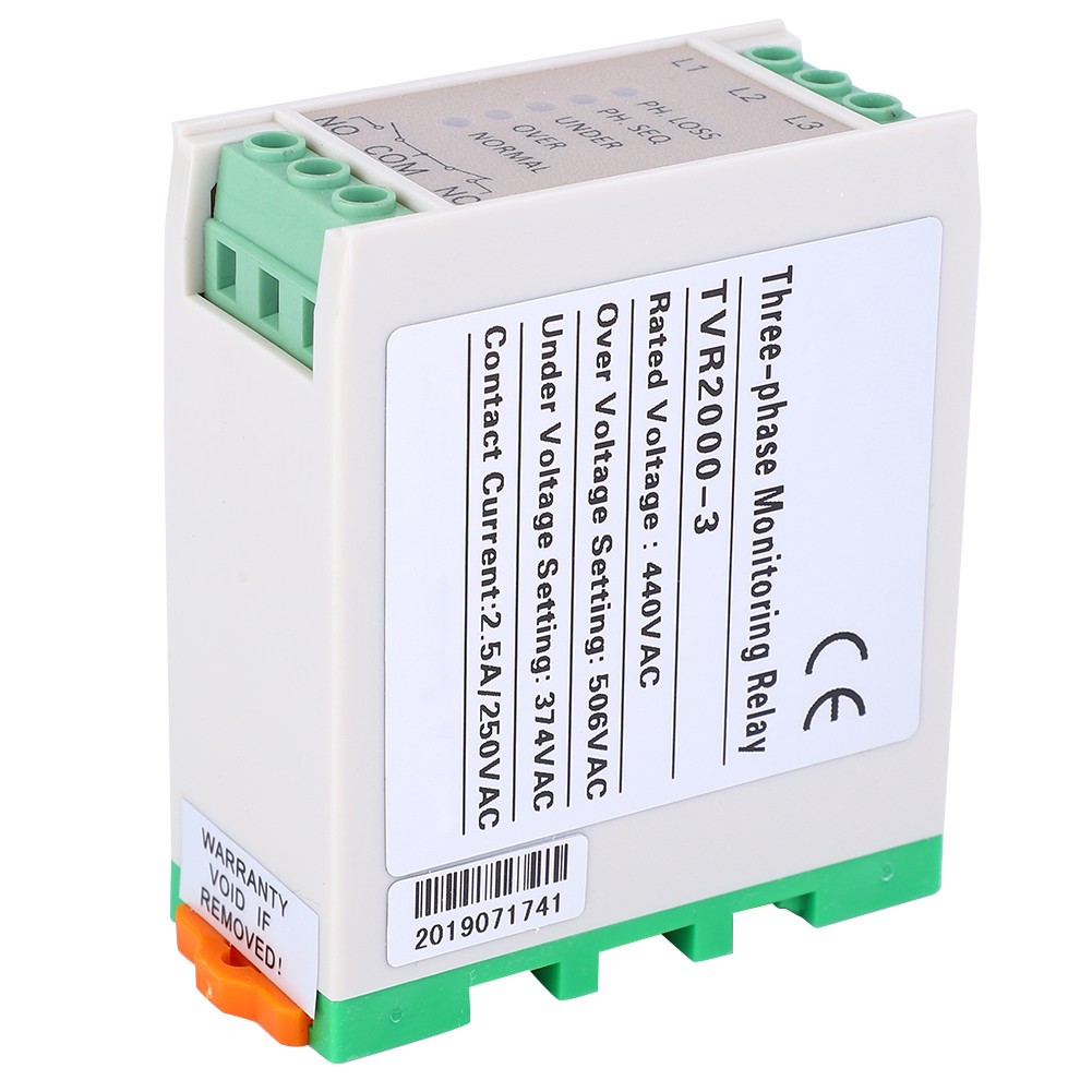 440VAC Over & Under Voltage Failure Phase Sequence Protector 3 Phase Power