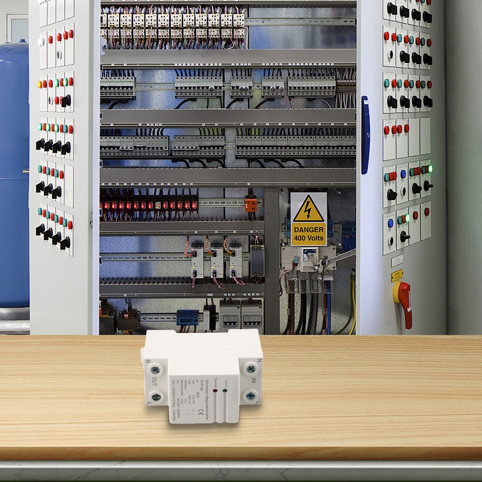 Residential Single Phase Voltage Current Protector Overvoltage Undervoltage