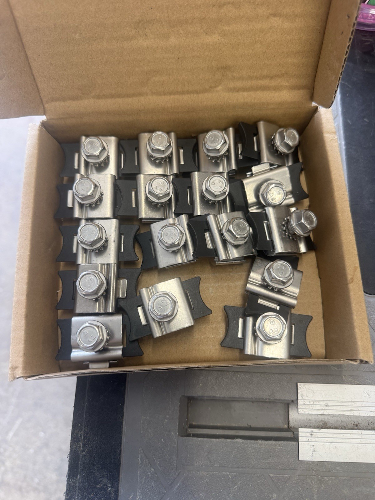 Unirac LUGMLPE1 NXT Horizon MLPE & Lug Clamps – Lot of 17 Open Box