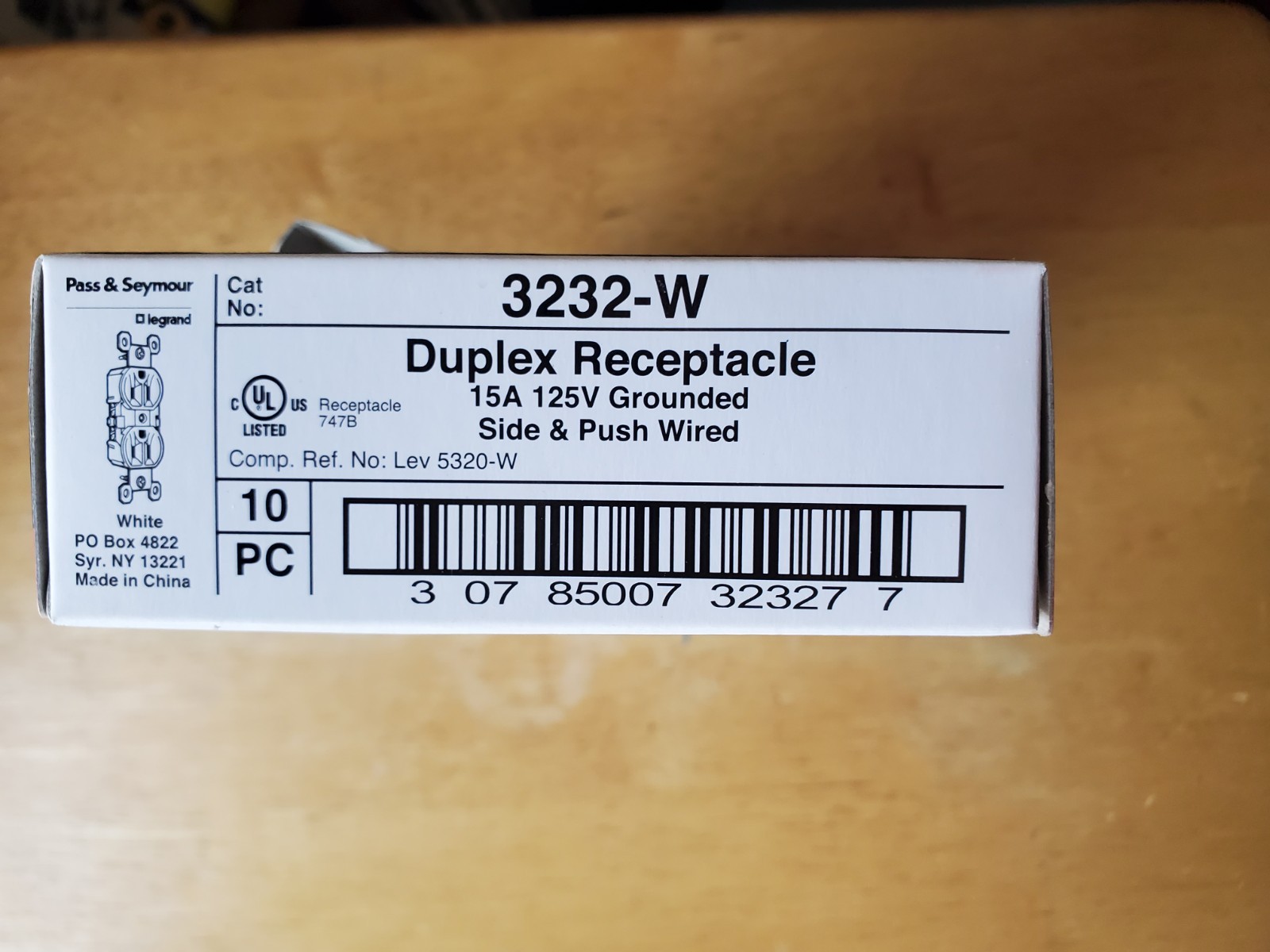 Legrand Trade Master 10 Duplex Receptacles 15AMP 125 VOLTS White 10 PC NIB