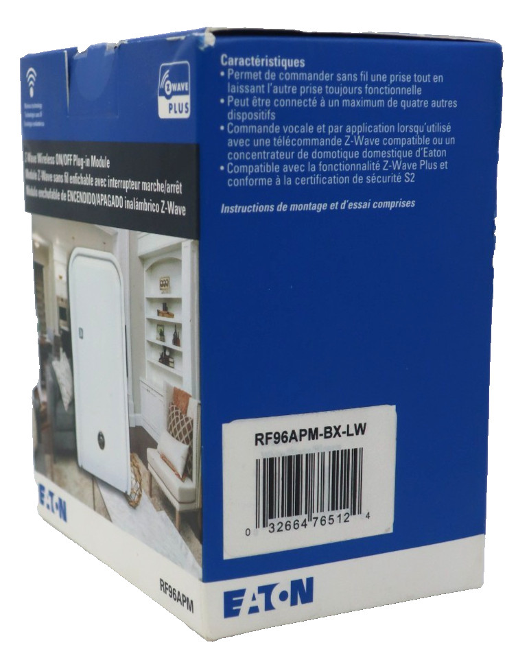 Eaton Z-Wave Plus wireless 125-Volt 2-Outlet Indoor Smart Plug NEW!