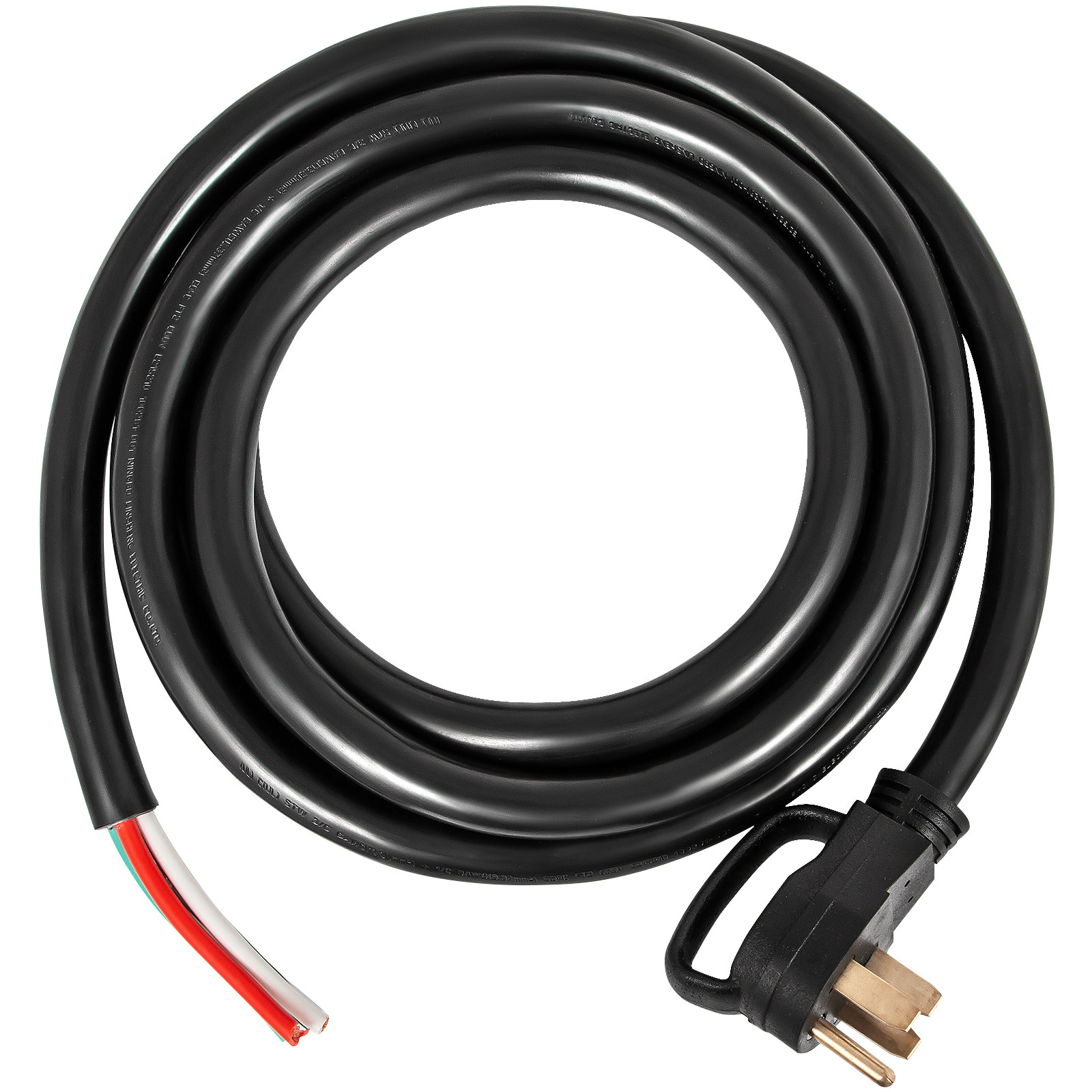 VEVOR 50A 50ft RV/Generator Extension Cord N14-50 to Bare Wire STW 6/3+8/1 Cable