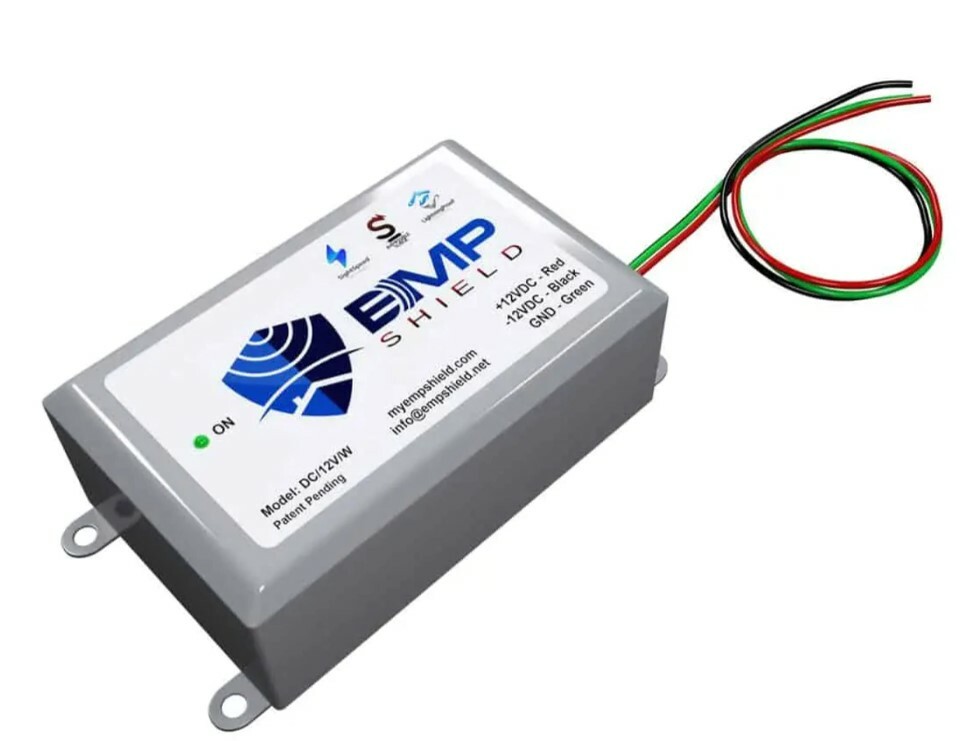 EMP Shield DC-12V-W Standard Vehicle Surge Protector EMP & CME Defense 12 Volt
