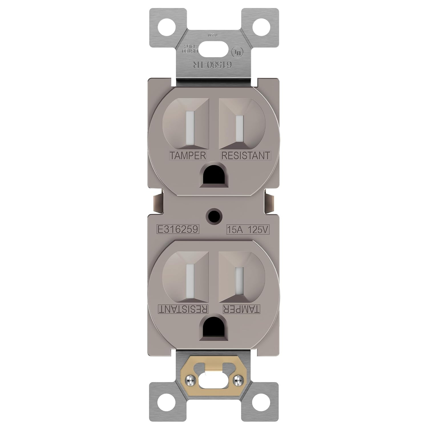 Duplex Receptacle Outlet, Tamper-Resistant Electrical Wall Outlets, Residential