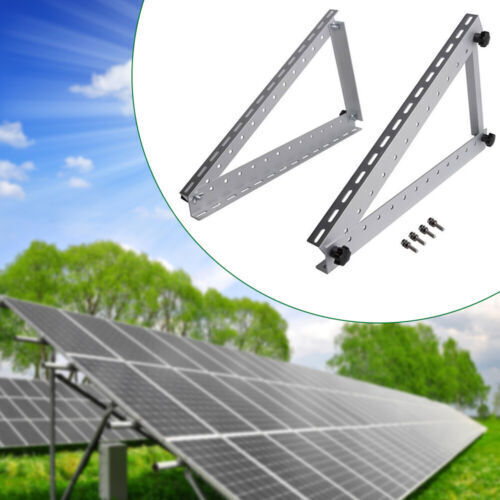 2/4x Adjustable Solar Panel RV Tilt Mount Brackets Flat Surface Frame for Roof