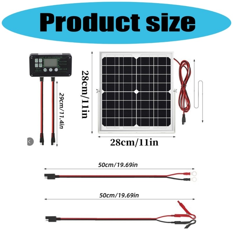 40W Monocrystalline Solar plate Kits None Battery Direct Drive Solar plate