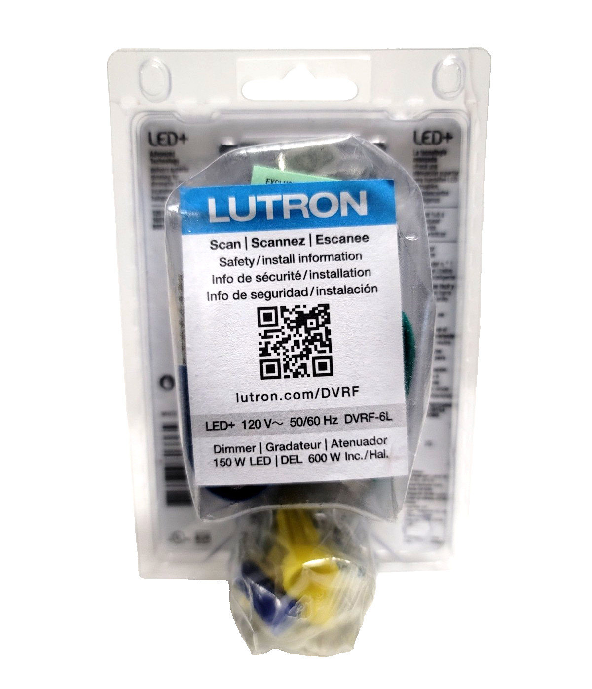 Lutron (Diva) Smart Dimmer Switch – White (DVRF-6L-WH-R). NEW. FREE SHIPPING