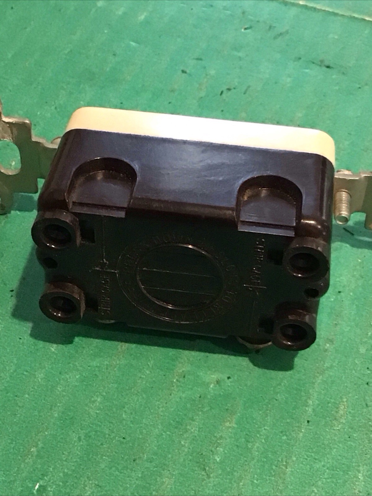 Vintage A-H&H Push Button Ivory Light Switch 15A Bakelite Antique 3-way