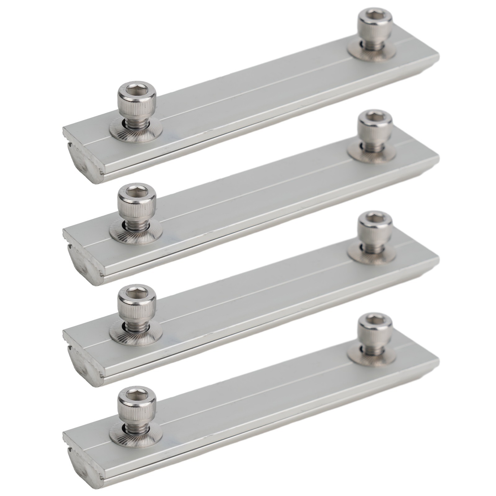 Aluminium Alloy Solar Module Connection Block Guide Rail Connector Pv Bracket