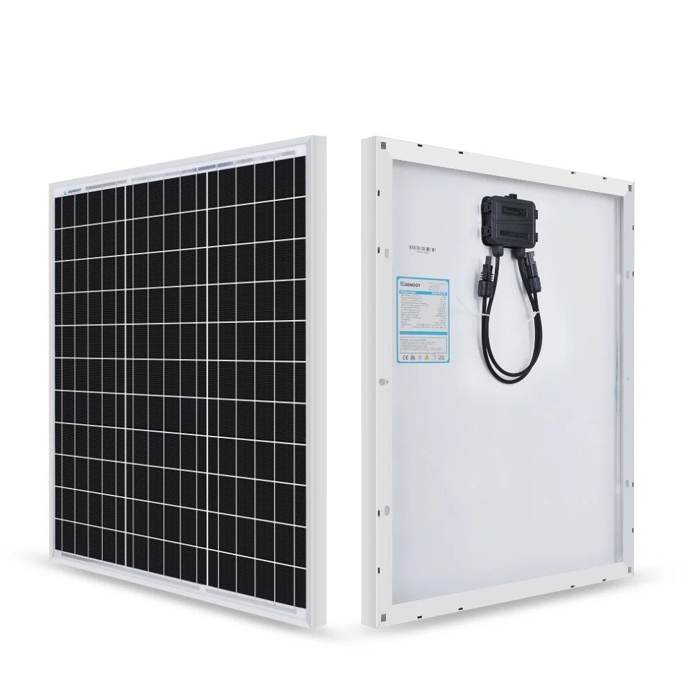 50W 12V Monocrystalline Solar Panel High Efficiency RV Marine Charger