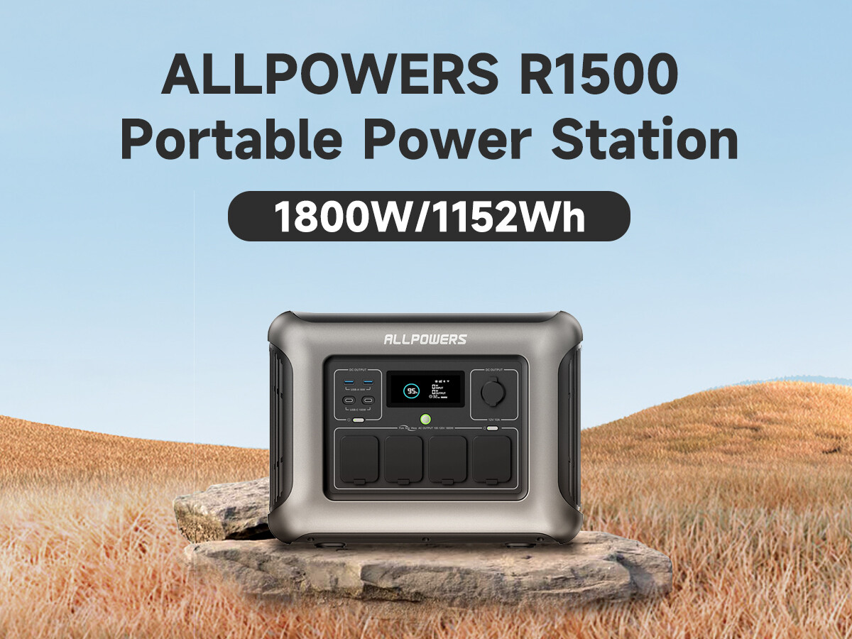 ALLPOWERS 1800W 1152Wh Portable Power Station Generator Certified Refurbished