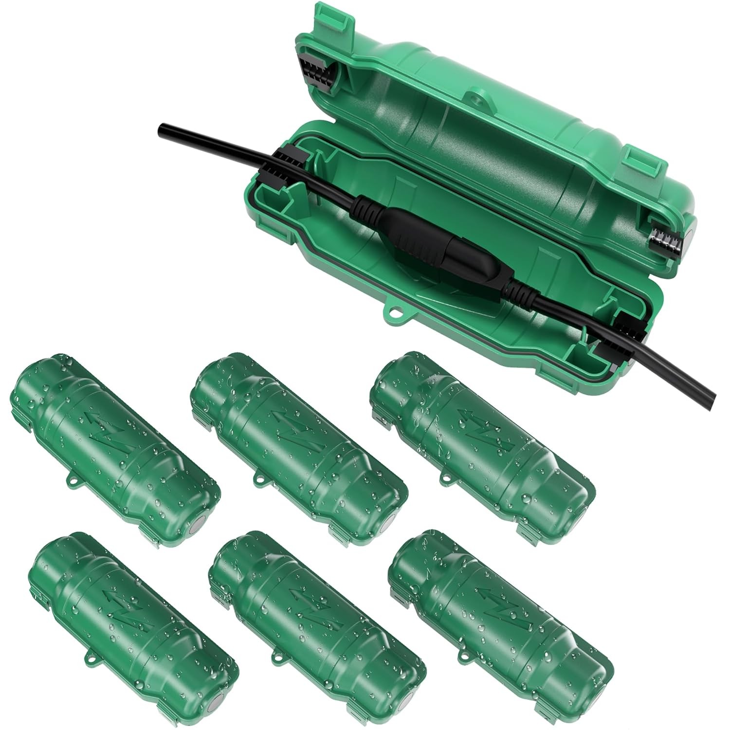 2 Pack Outdoor Extension Cord Safety Cover W/ Waterproof Seal IP54