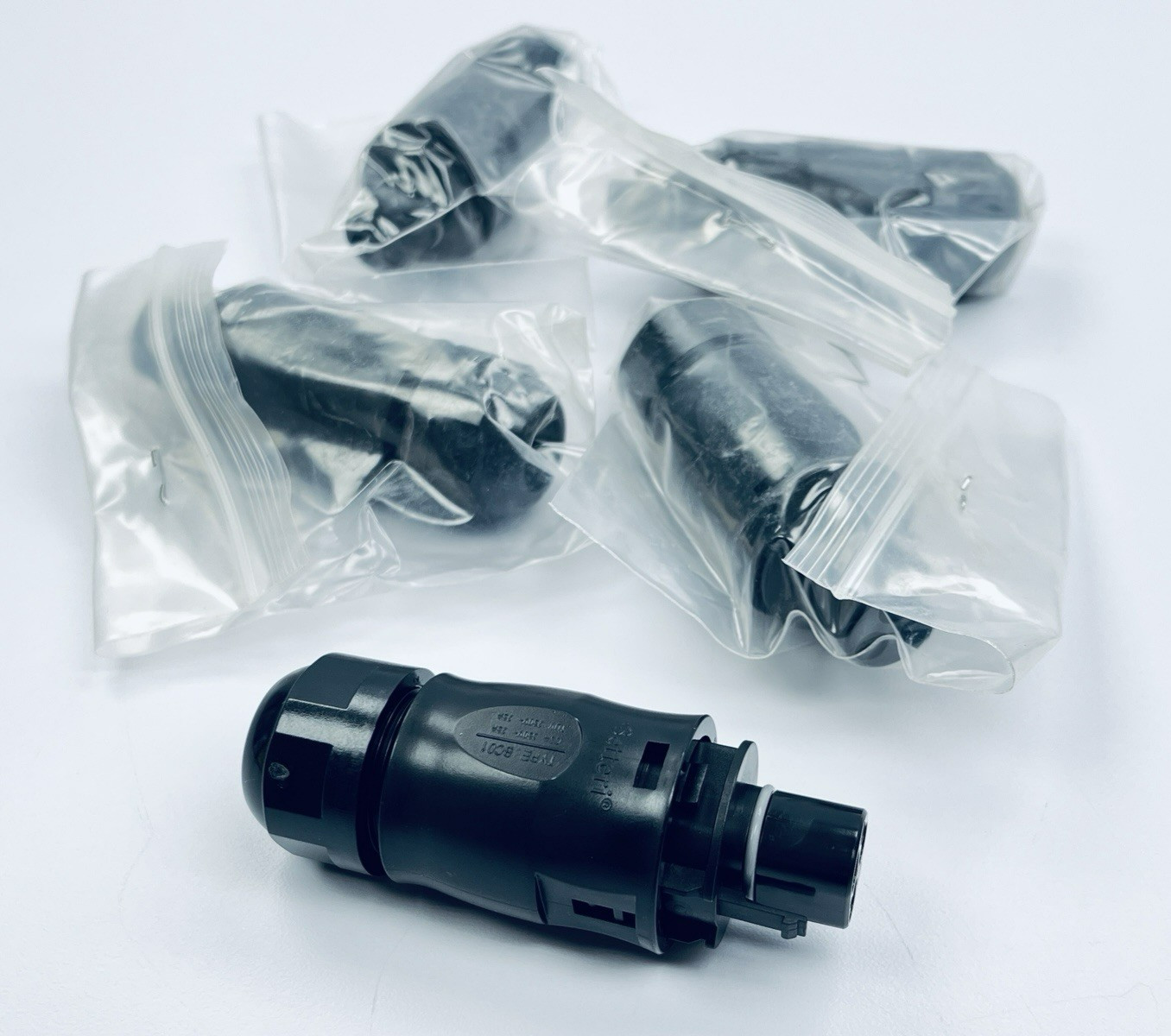 Lot of 5 Hoymiles BC01-3M22-15 Male AC Bus Connector 3-Pin Solar Photovoltaic
