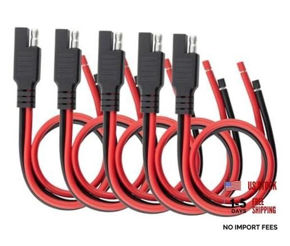 5PCS SAE Connector 12AWG 1 Feet SAE Extension Cable for 1 feet x 12.99 inches