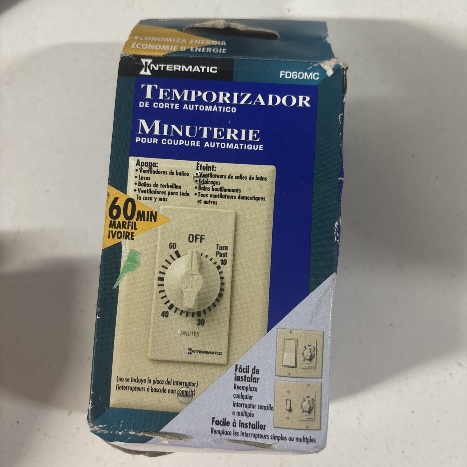 Intermatic 00505 FD60MC 60 Min. Spring Wound Timer 125-277V / #A2