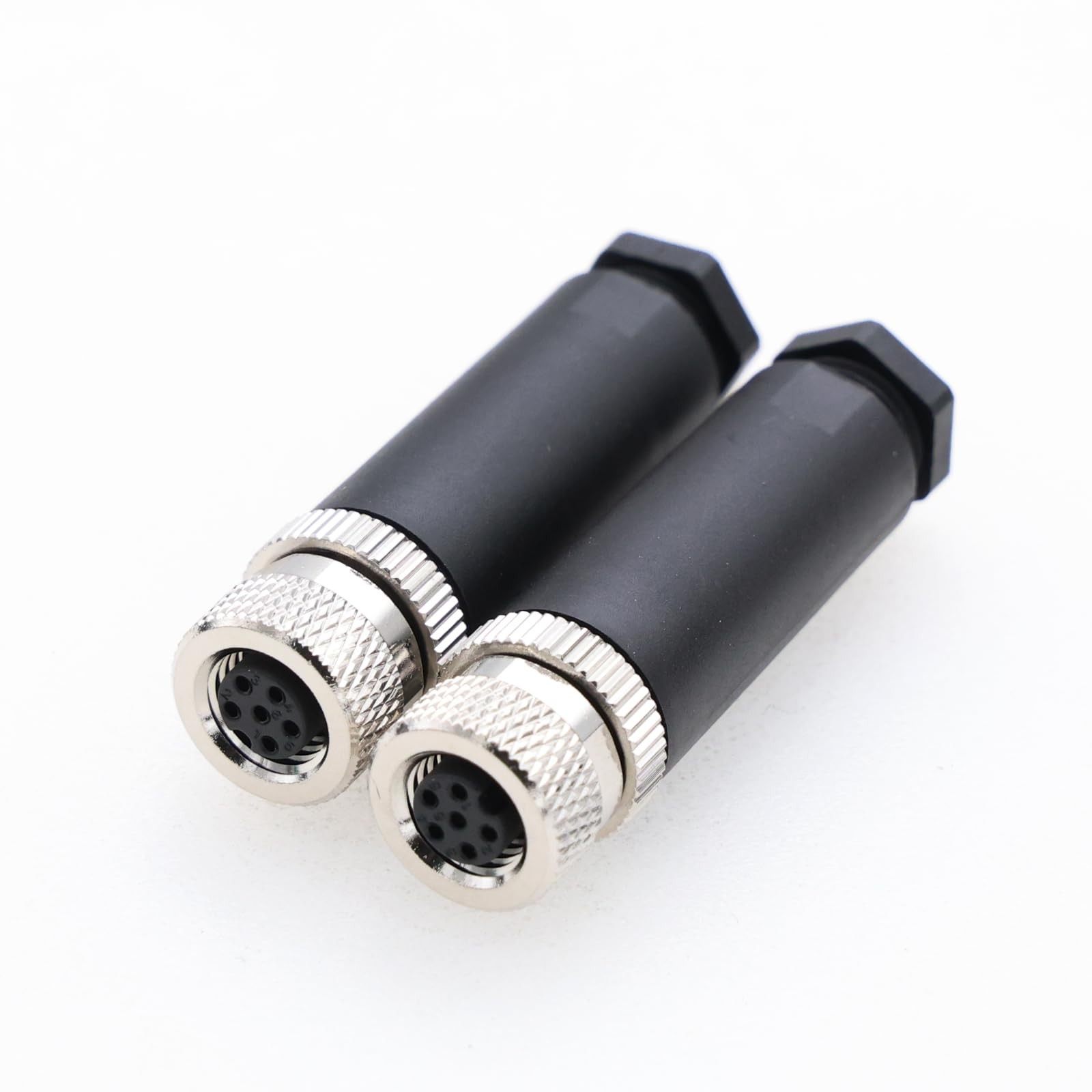 M8 6 Pin Female A Code Plug Industrial Circular Sensor Connector IP67 Waterproof