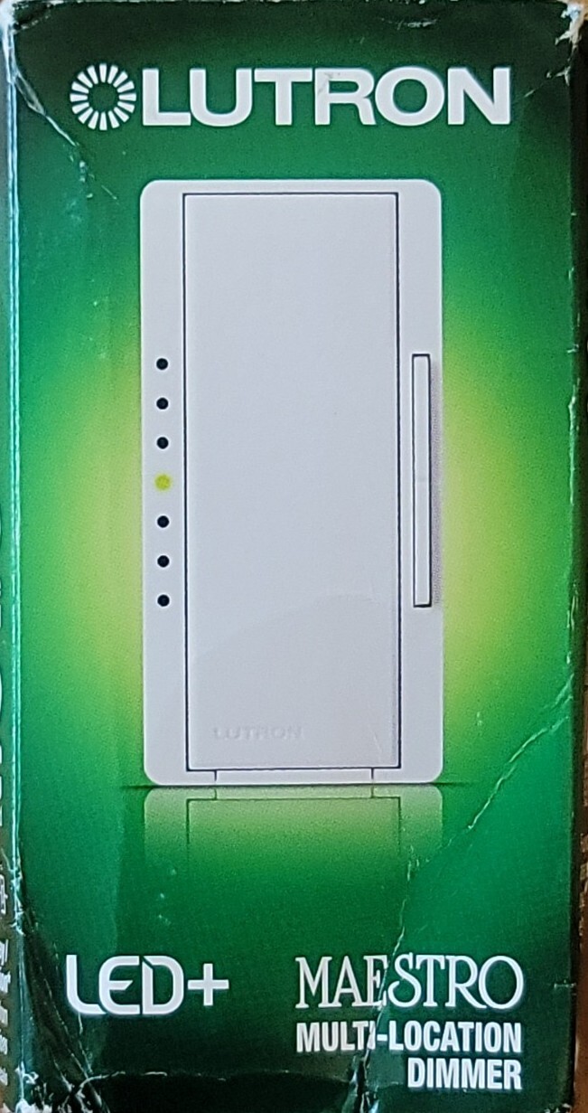 Lutron Maestro LED+ Dimmer Switch for Dimmable LED, Halogen and Incandescent