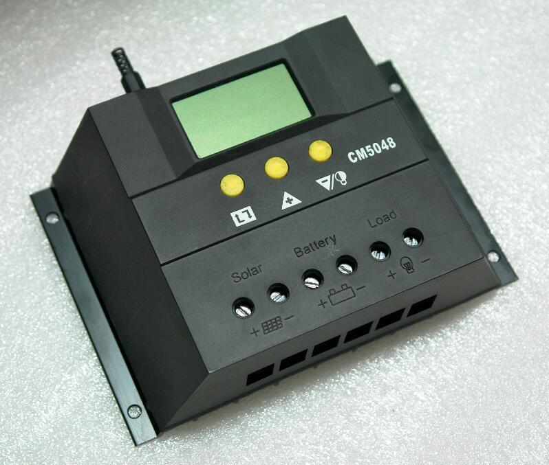 Solar Charge Controller 30A/50A/60A LCD Display 48V Battery Charger Regulator