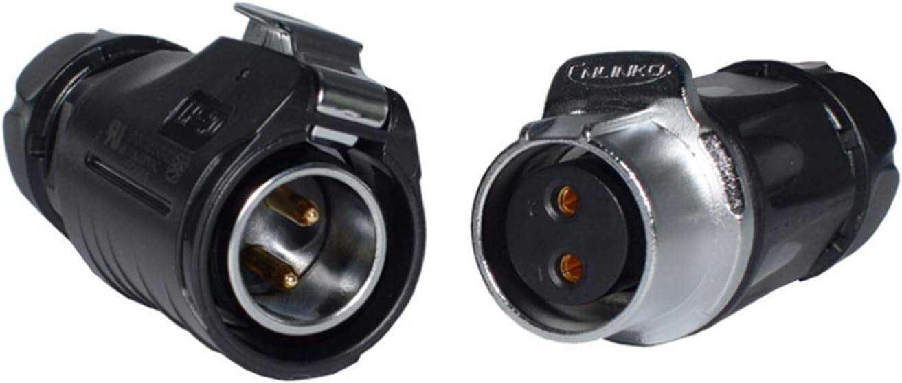 10AWG 2 Pin Power Industrial Circular Connector，for Furrion,Solar 40cm/1.3ft