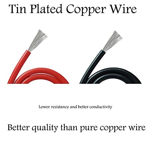 ZHOFONET 20Pairs 20AWG JST Connector 2 Pin Male and Female 10 cm, Red