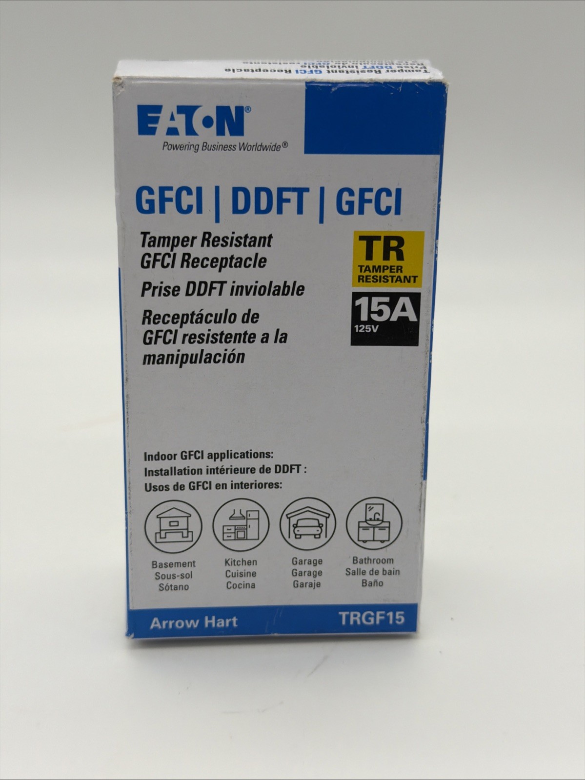 10 PCS NEW Eaton TRGF15W 15 Amp GFCI Self‑Test Tamper‑Resistant Receptacle 125 V