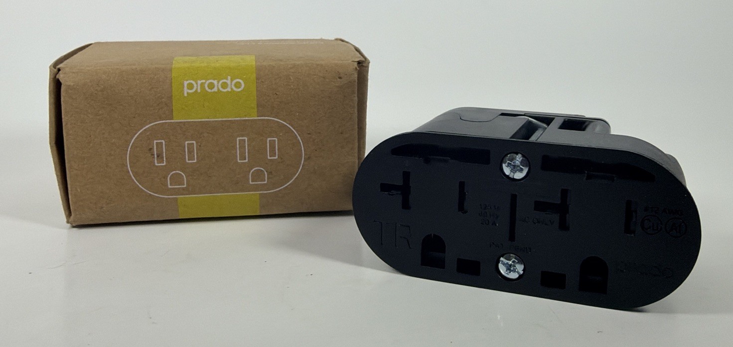 Prado Unifit outlet DUPLEX 15/20A 125V 9000-0006 Without Cover Plate