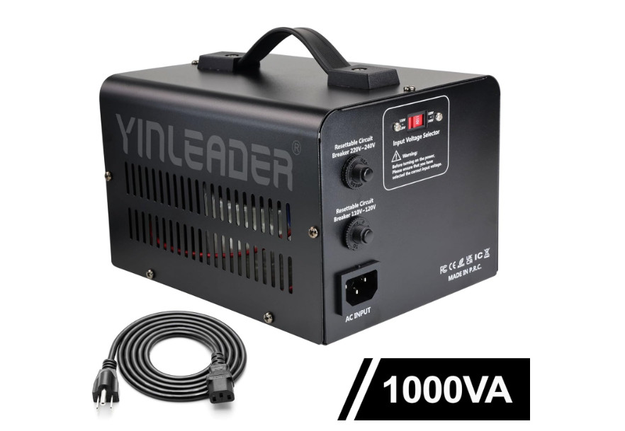 Convertidor de Voltaje 1000W Bidireccional 110V/220V con Protección Segura