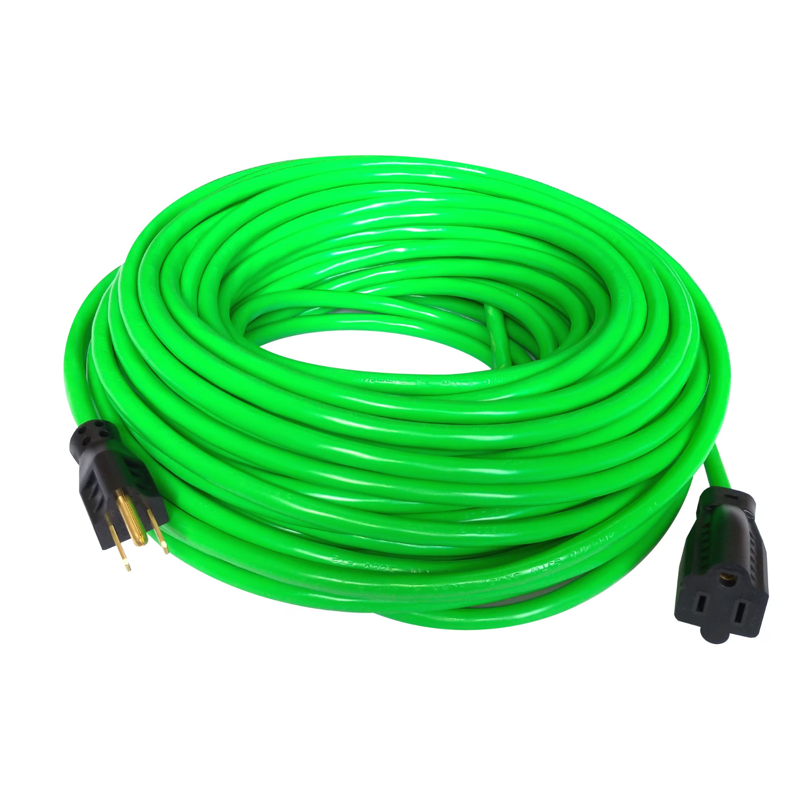 2 Pack Hyper Tough 100ft 16AWG Outdoor Extension Cord Green