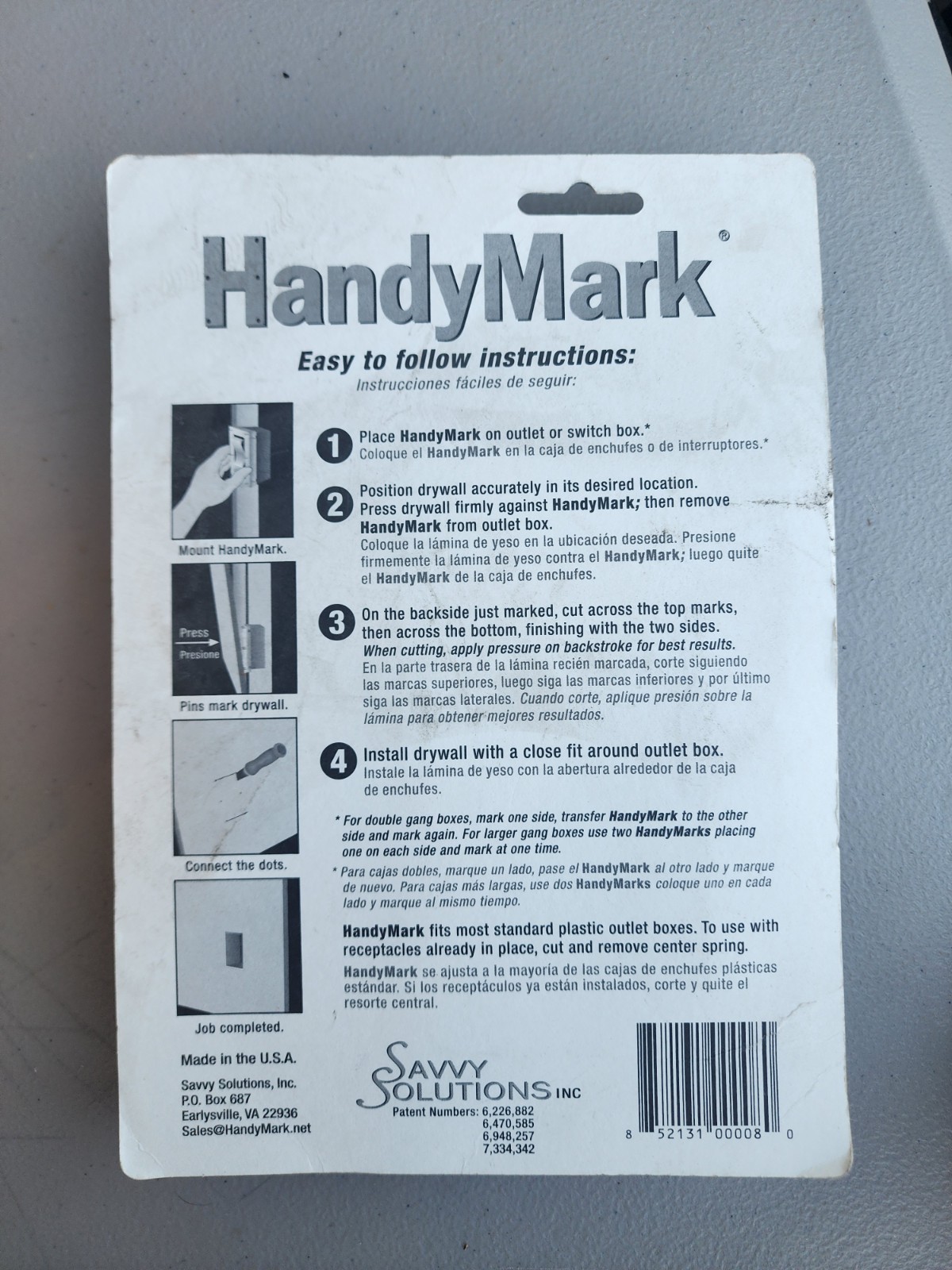 HandyMark Base Component ,ABS Plastic Drywall Marking Tool