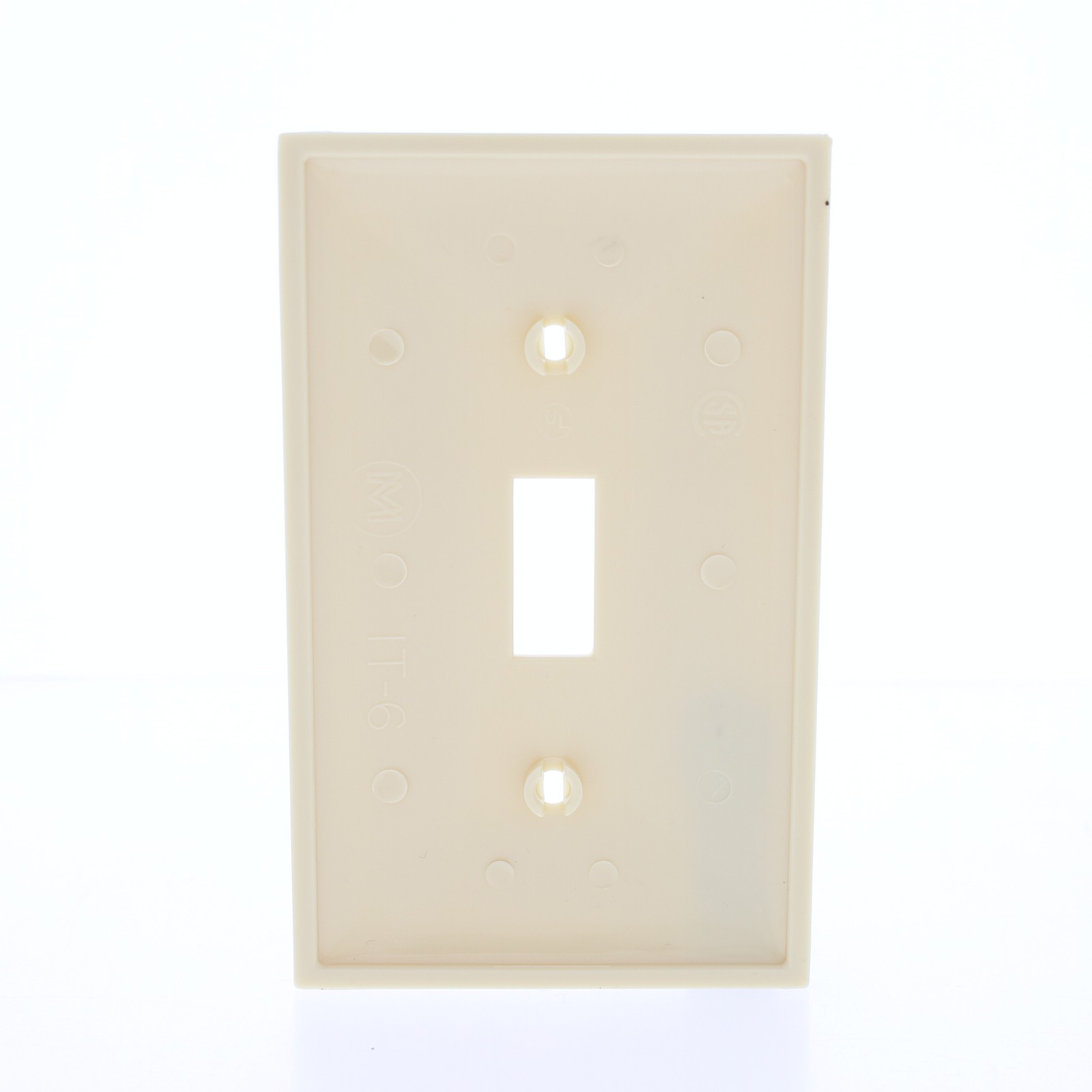 Mulberry 734071 Ivory 1-Gang Thermoplastic Unbreakable Standard Wallplate Cover