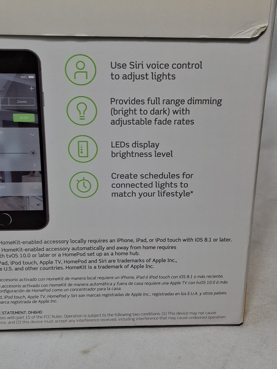 Leviton DIMMER with HomeKit Technology -White-Works Apple Homekit R02-DH6HD-2RW