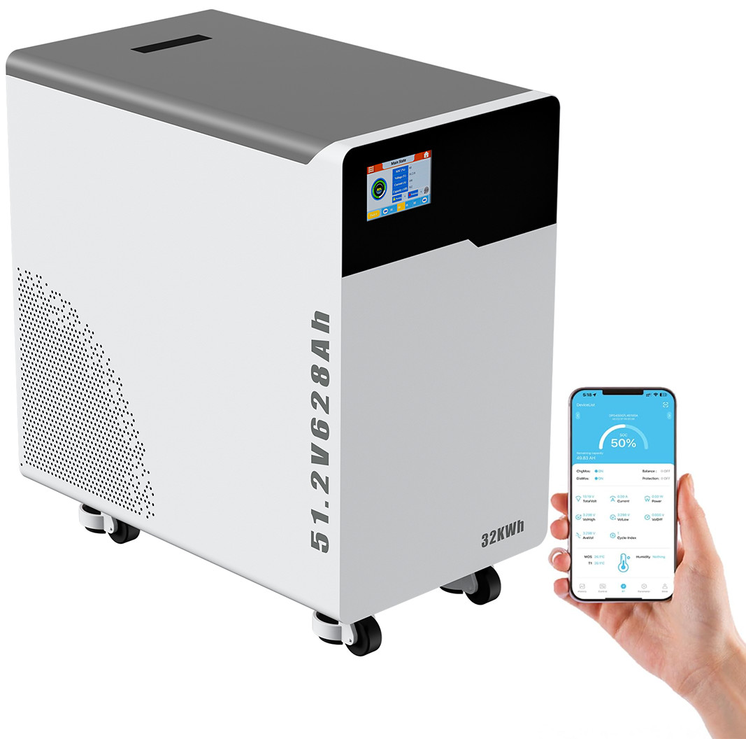 51.2KWh Battery LiFePO4 Li-ion Battery 51.2V 628Ah Home Energy Storage