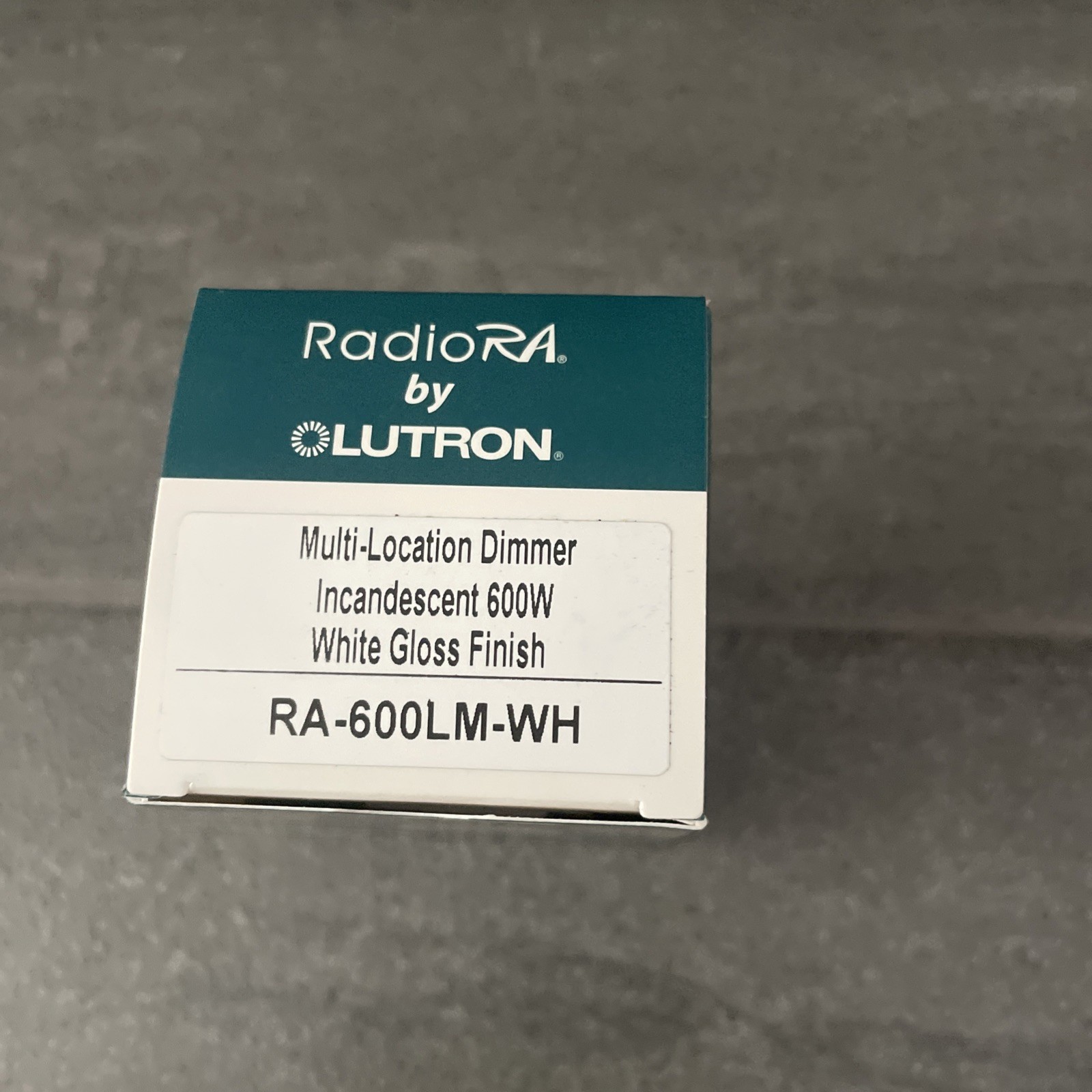 RALV-600LM-WH RadioRA/Lutron Multi-Location Dimmer 600VA/450W, White