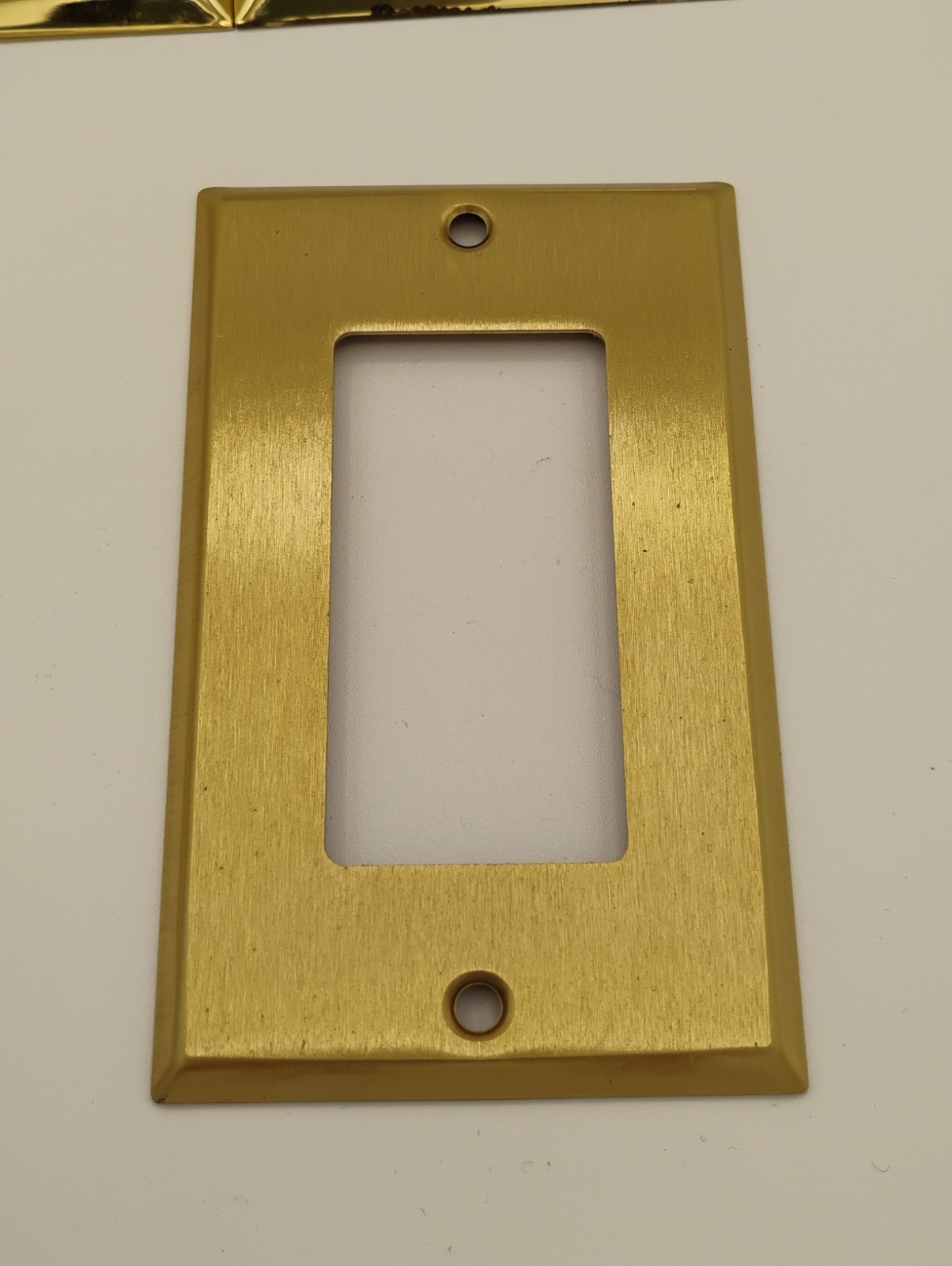 Unbranded, Mulberry Brass 1-Gang Rocker Light Switch Wall Plates, Lot Of 5