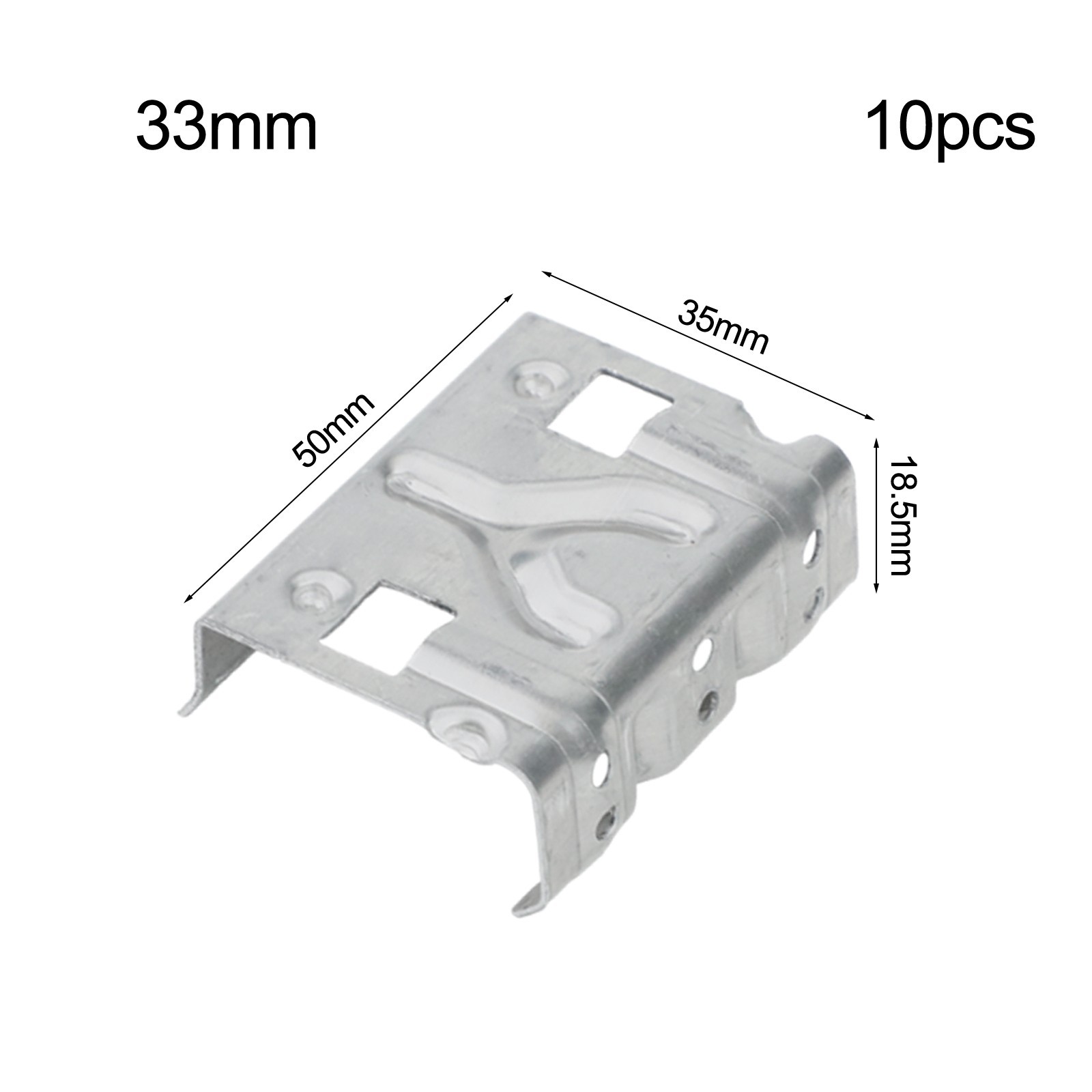 10 Pcs Aluminum Alloy Solar Panel Drain Clips for Efficient Water Drainage