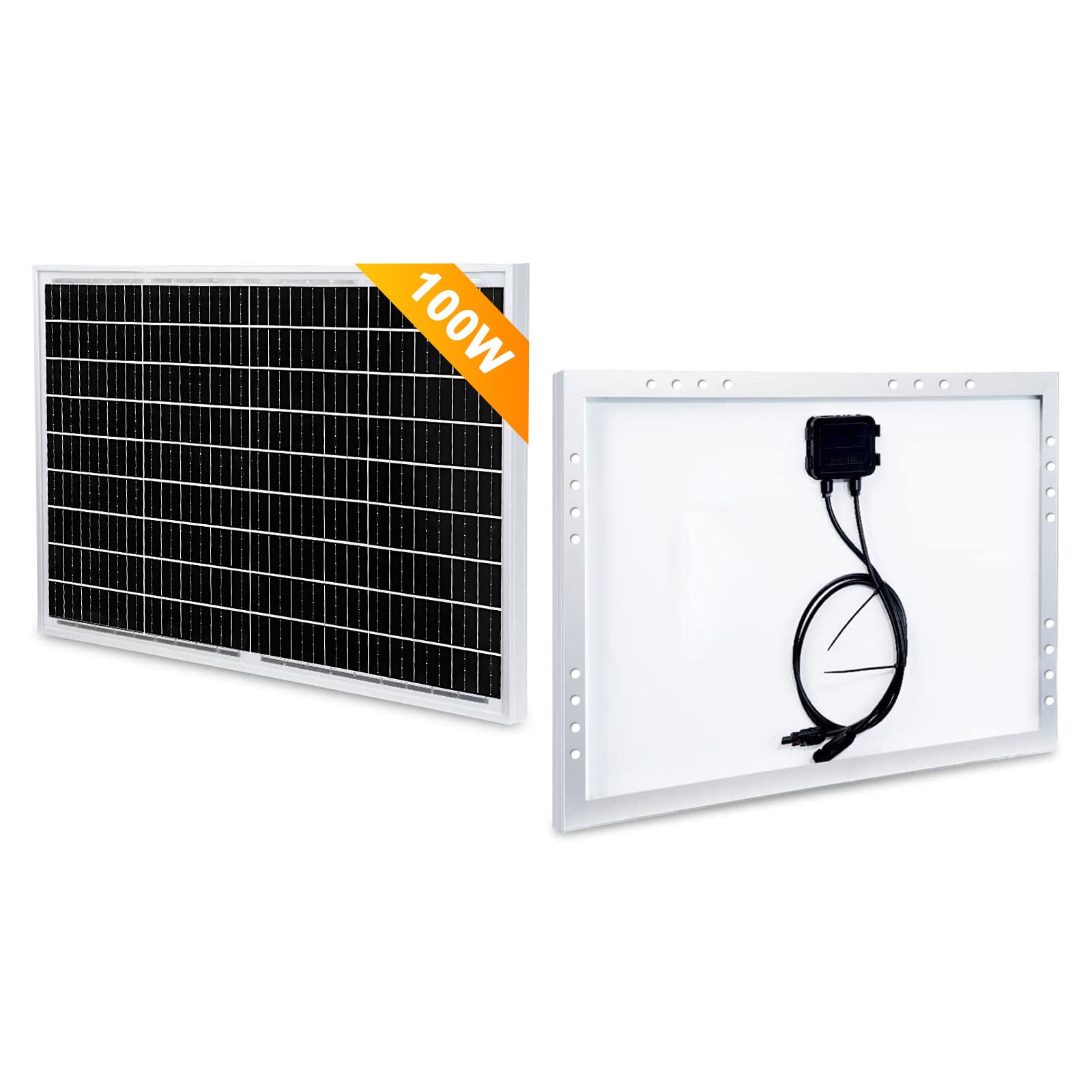 100W Solar Panel High Efficiency Mono Solar Module For RV Camping Caravan Home