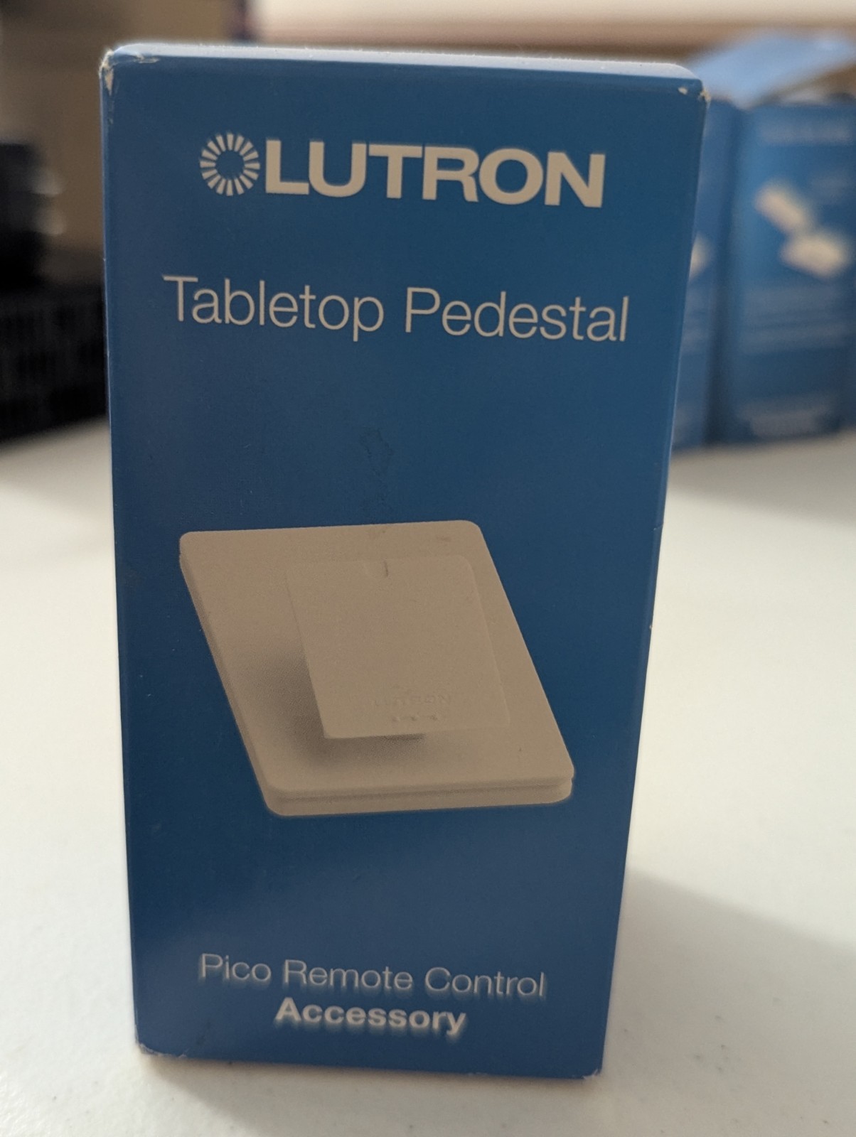 Lutron L-PED1-WH Pico Single Tabletop Pedestal – New/Sealed- White