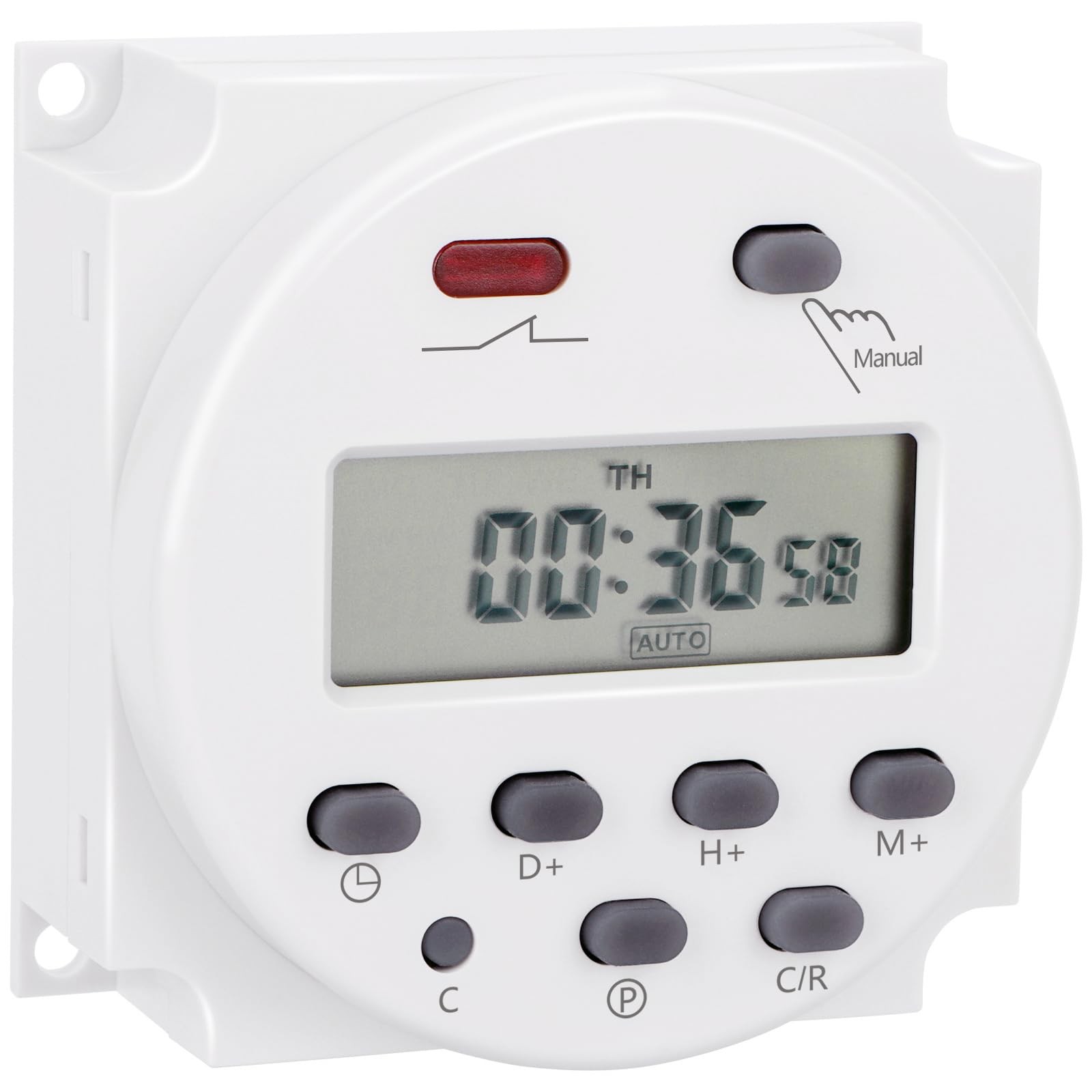 Timer Switch, CN101A, DC/AC 24V 16Amp, Digital LCD Power Programmable Timer