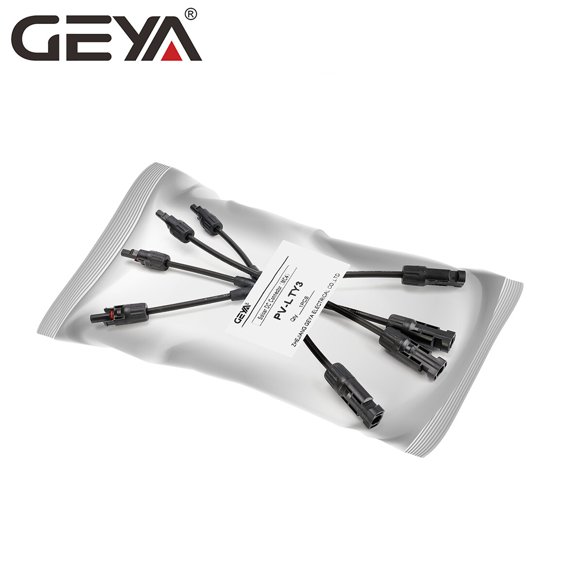 GEYA 1 Pair Y Branch PV Solar panel Cable Connector 1000V 2/3/4 IP67 Male&Female