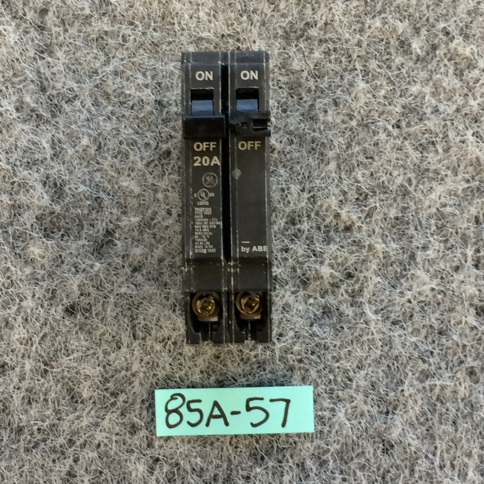 General Electric THQP220 20 Amp 2 Pole Circuit Breaker 1 Year Warranty NOS