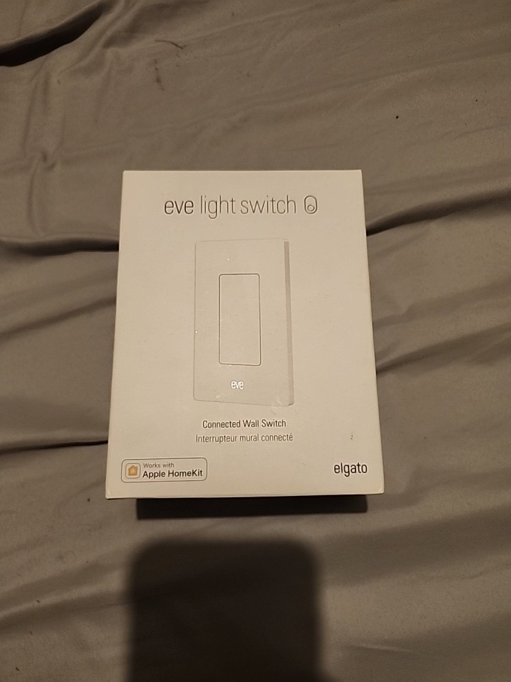 Eve Light Switch Connected Wall Switch Apple HomeKit (Matter) Open Box