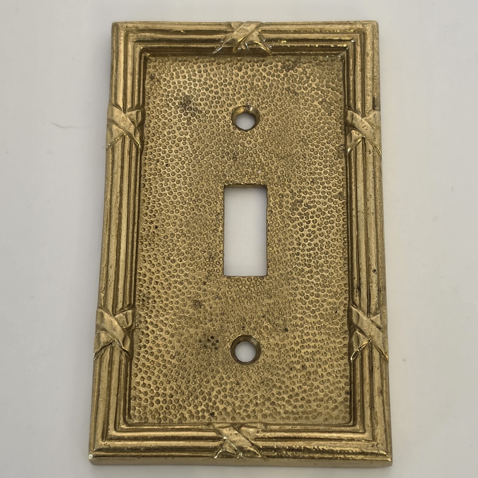 Phylrich Ribbon and Reed collection Light Switch Plate Gold