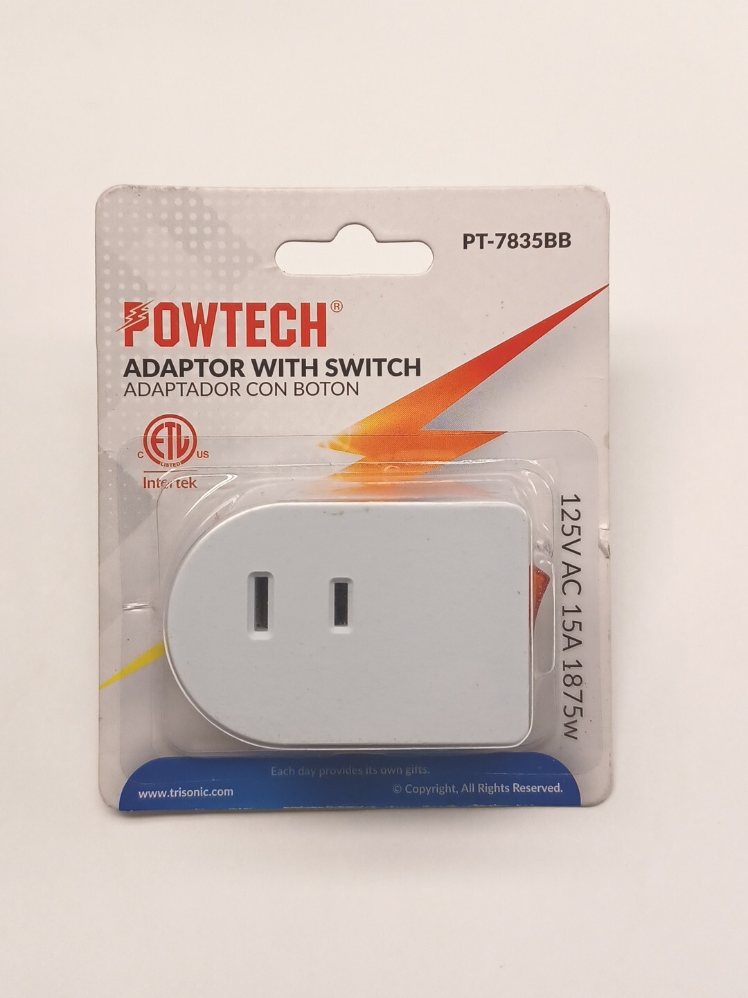 Single Outlet AC Wall Plug On/Off LIGHTED POWER SWITCH Electrical Adapter