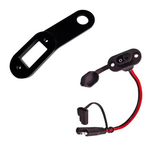 Motorcycle Battery Charger Bracket,and Cable Holder — Compatible with 2024
