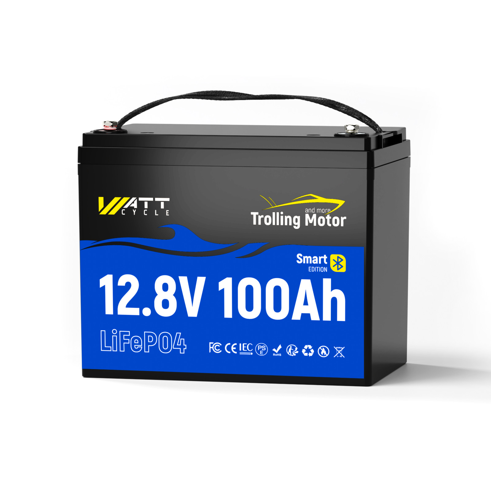 WattCycle 12V 50AH 100Ah 200Ah 300Ah Lithium Battery for RV Solar Trolling Motor