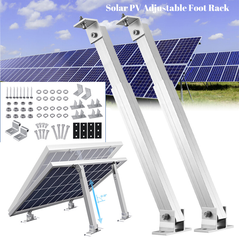 1-6Pairs Solar Panel Stand Panel Mounting Brackets Adjustable Tilt Mount Surface