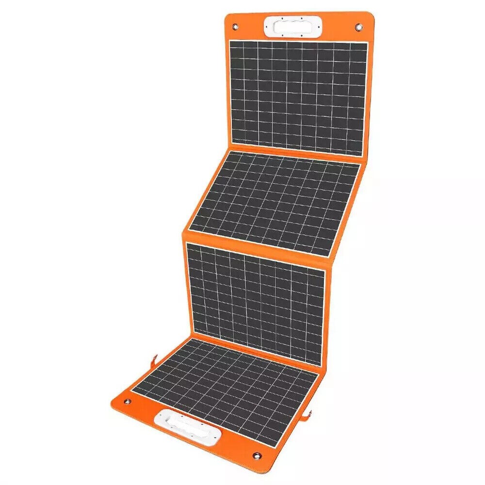 Flashfish 100W Portable Solar Panel for Power Station for Camping RV Refurbished